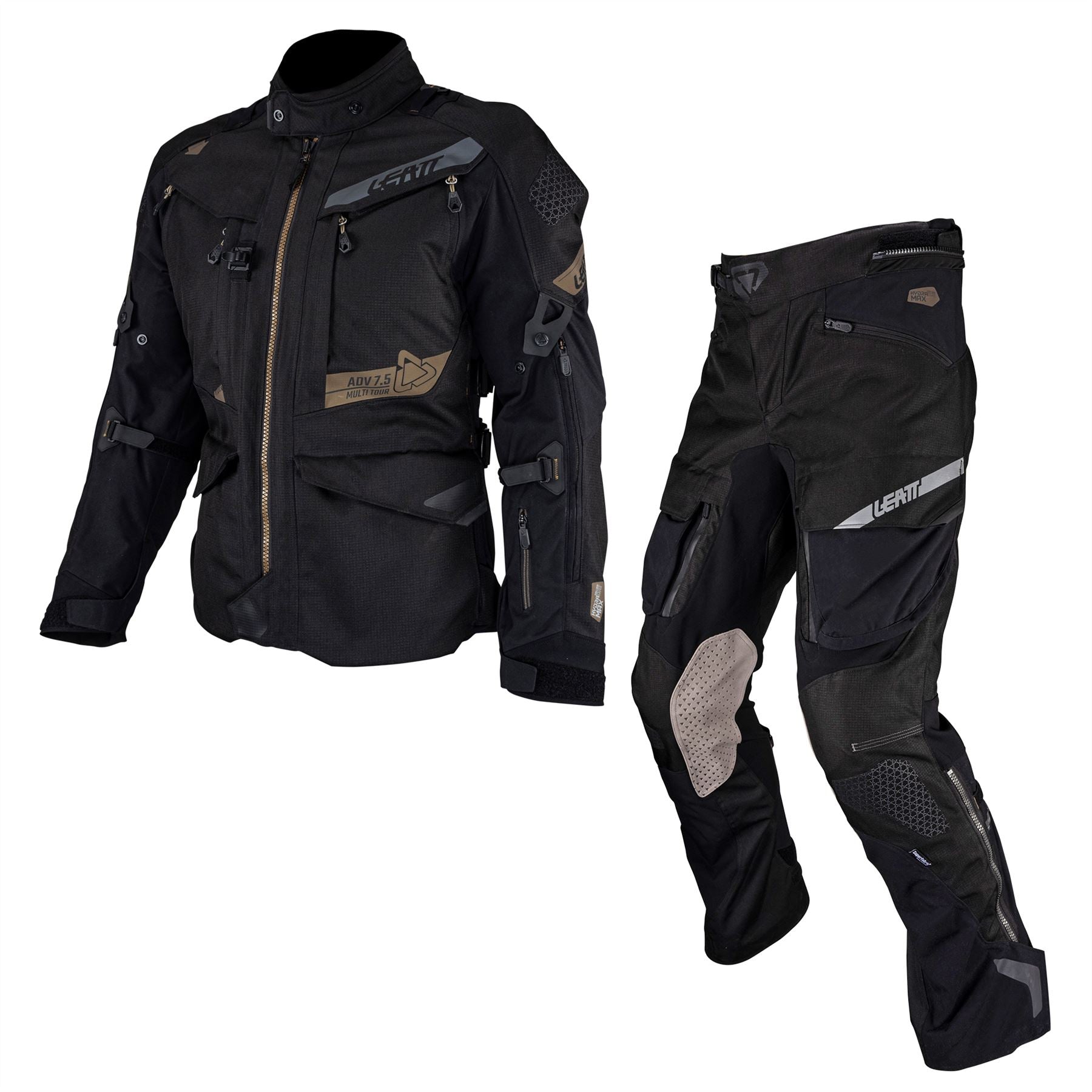Leatt 2024 Adventure Multitour 7.5 Stealth Jacket & Pants Combo Kit Black